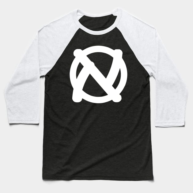 Jewish Anarchist Symbol (DIY Style) Baseball T-Shirt by dikleyt